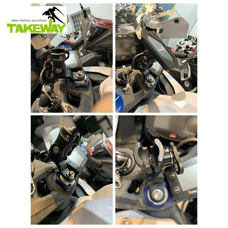 又敗家@台灣製TAKEWAY重機三角台膨脹螺絲襯套13mm/17mm套筒螺栓組T-EB01適黑準Z手機座LA3-PH05【全館299超取免運】【APP下單點數4倍送】 3