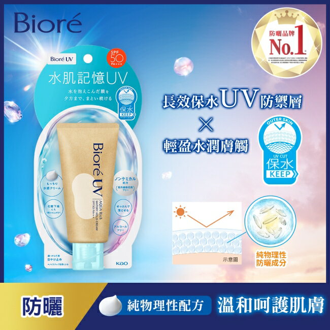 Biore 含水防曬水肌記憶水凝乳 50g