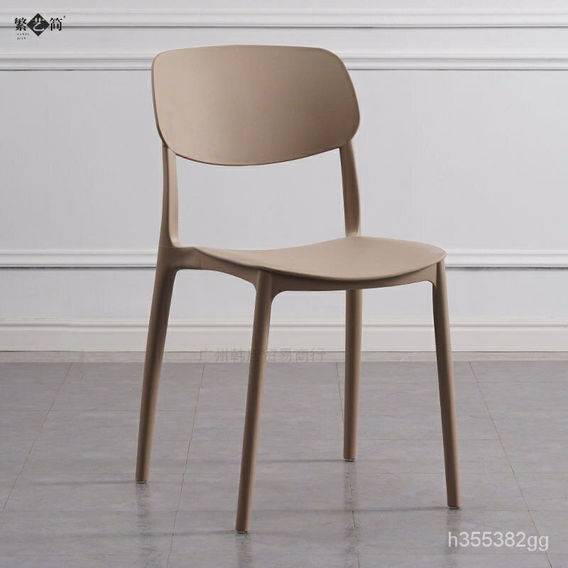 椅子靠背塑料大人簡易餐桌膠椅加厚現代簡約書桌凳子傢用北歐餐椅臺灣 2UW5