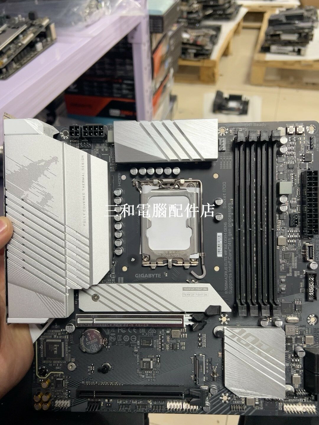 技嘉 B760M AORUS ELITE WIFI 6 DDR4 主機板 實物拍攝 所見即所得 當天發貨 官方質保 店保到自動確認收貨