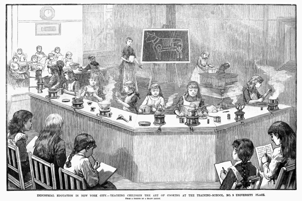 Posterazzi: Home Economics Class 1886 NIndustrial Education In New York ...