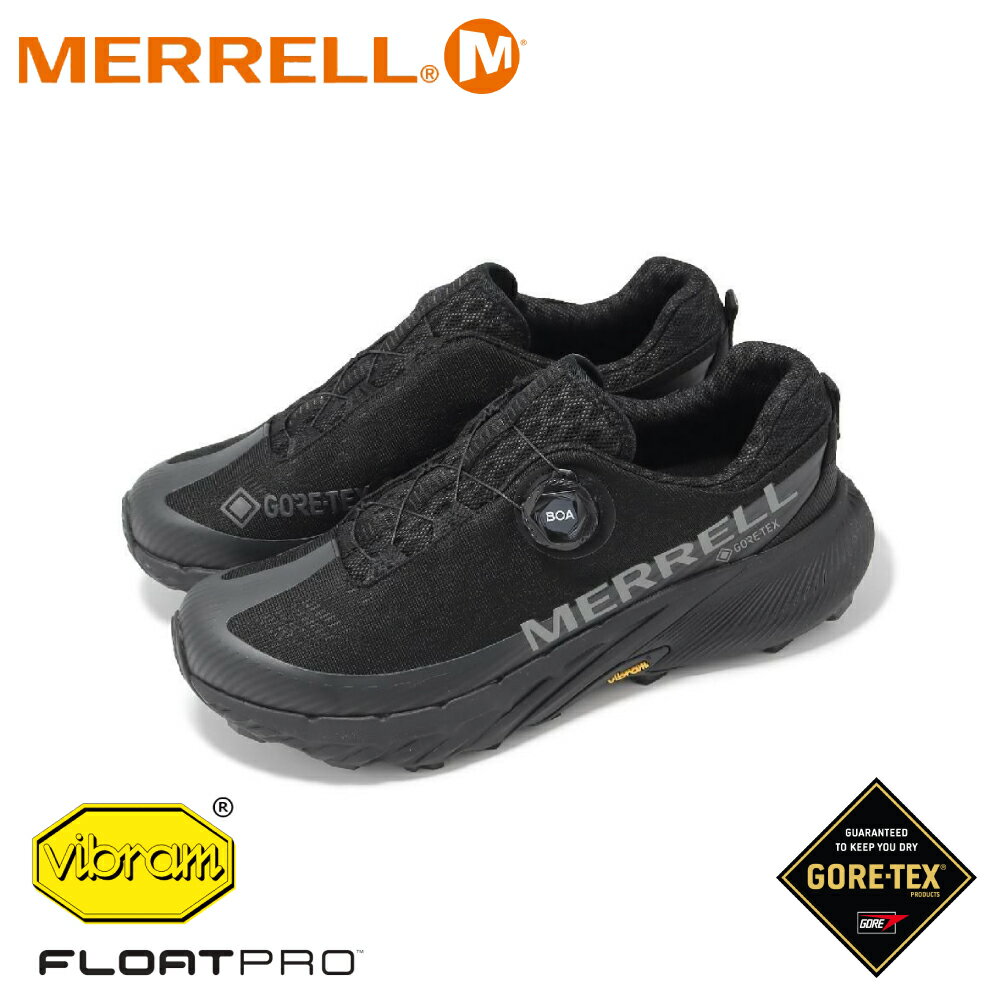 【MERRELL 美國 男 AGILITY PEAK 5 BOA GORE-TEX《 黑》】ML068213/登山/越野鞋