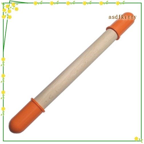 asdfkitty可愛家☆日本CAKELAND橘色控制厚度桿麵棍-麵皮4mm-做餅乾方便歐-1979-日本製