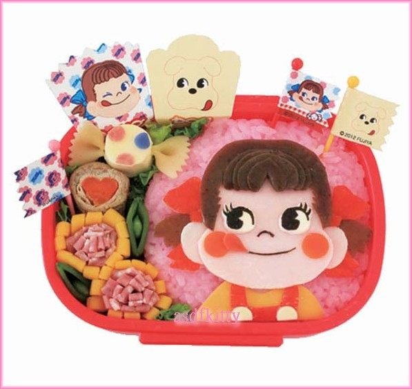 廚房【asdfkitty】不二家PEKO牛奶妹便當菜隔板/蛋糕裝飾板-可微波-日本製