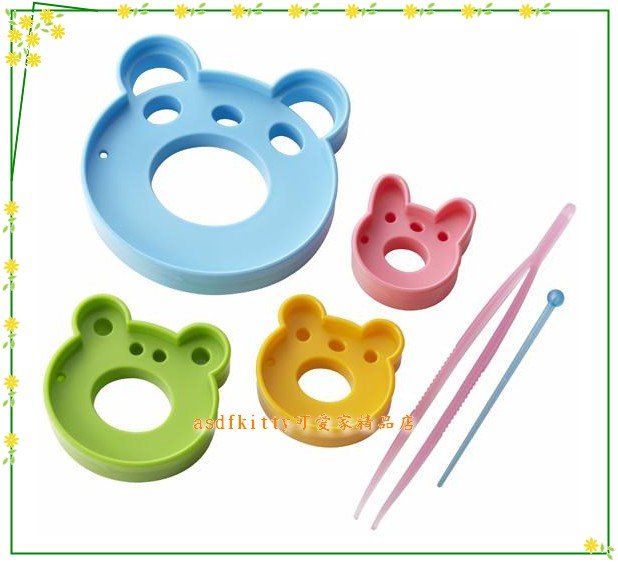 asdfkitty*小青蛙兔子小熊起司壓模-還可壓蔬菜-蛋皮-火腿-做餅乾-日本製
