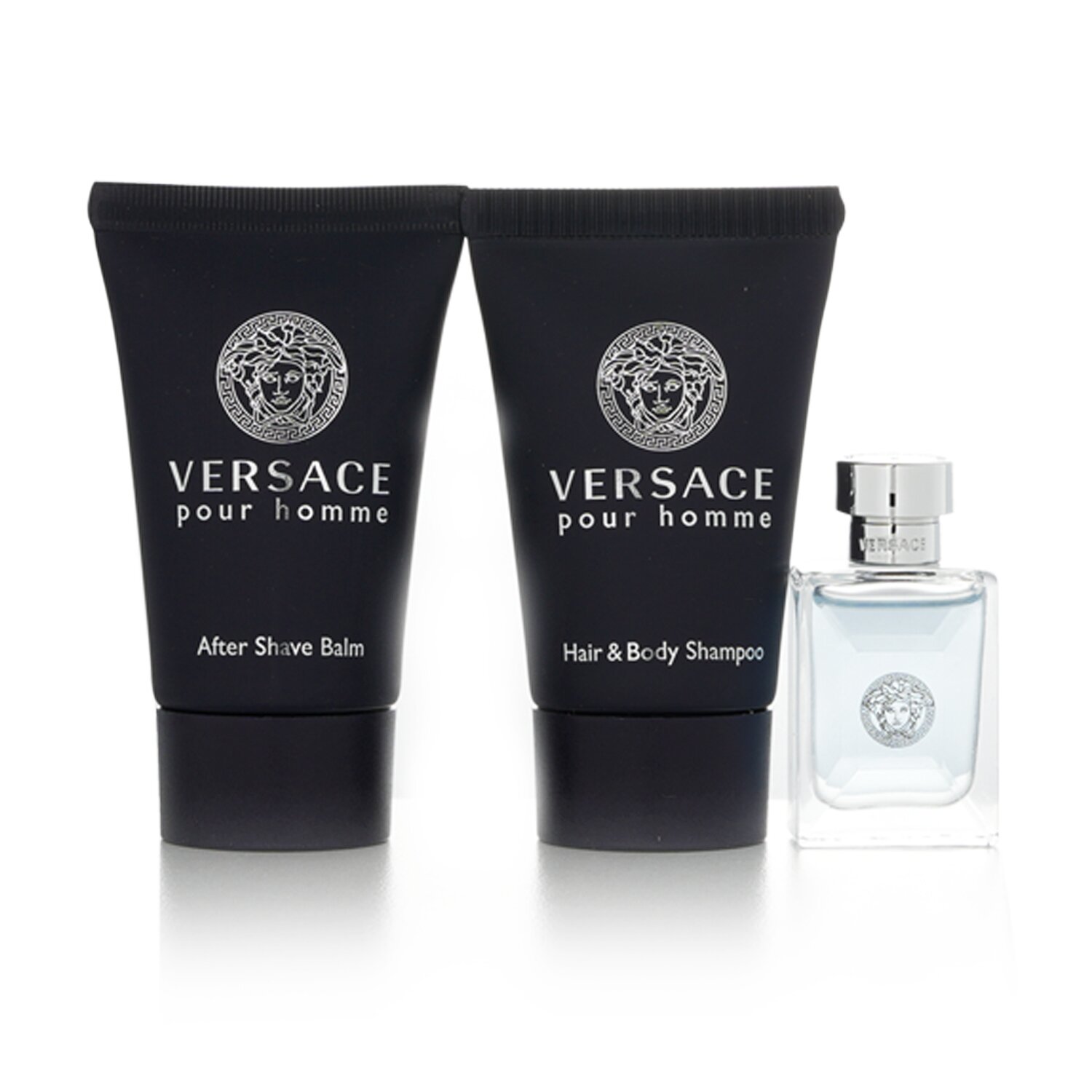 凡賽斯 Versace - 凡賽斯男士經典套裝: 男士淡香水 5ml + 洗髮沐浴露 25ml + 鬚後膏 25ml