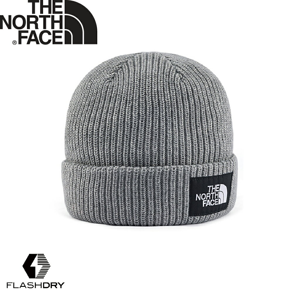 【The North Face 針織保暖毛帽《水泥灰》】8CGZ/FLASHDRY速乾毛帽/休閒帽