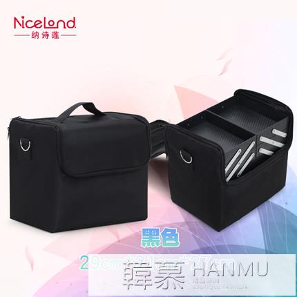 包包配飾~納詩蓮大號專業紋繡美甲工具包半永久工具箱防水手提便攜 雙11全館免運
