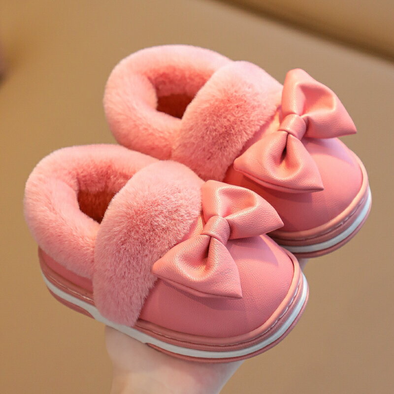 兒童棉鞋女冬季1-3歲寶寶鞋女童可愛公主防水包跟防滑加絨保暖2鞋