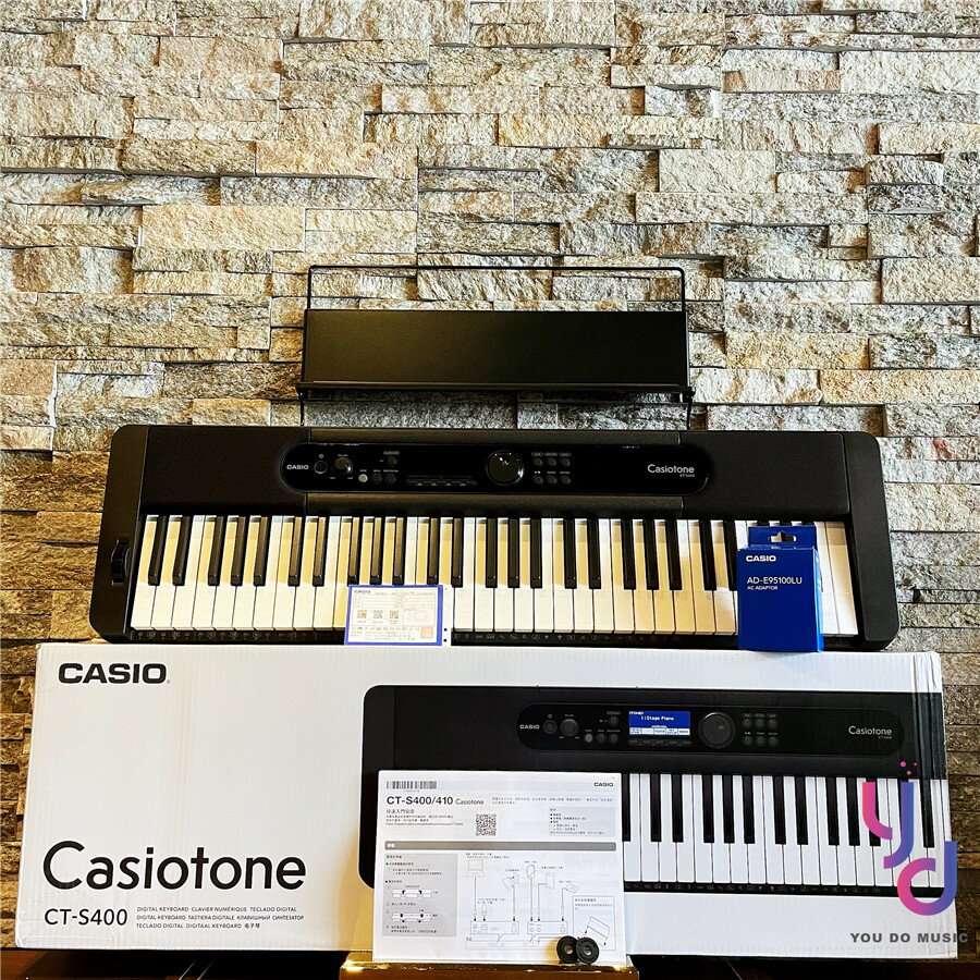 現貨可分期 贈高階踏板/變壓器/背帶扣 Casio CT-S400 卡西歐 61鍵 肩背 電子琴 鋼琴 鍵盤 公司貨 保固