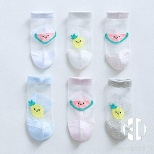 5雙裝 嬰兒襪子夏季薄款寶寶水晶絲襪透氣超薄幼兒童女男公主天棉【聚物優品】