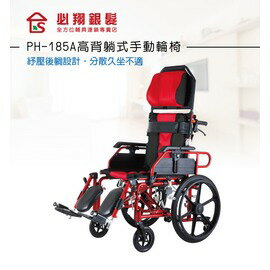 國泰醫院區 高背躺式手動輪椅PH-185 輪椅A+B