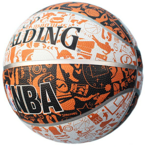 SPALDING 斯伯丁彩色籃球 NBA塗鴉系列/一個入(特720) 7號籃球 NBA籃球 SPA83499 室外內通用耐磨籃球-群16103R【領券滿額再折千12/31止】 8