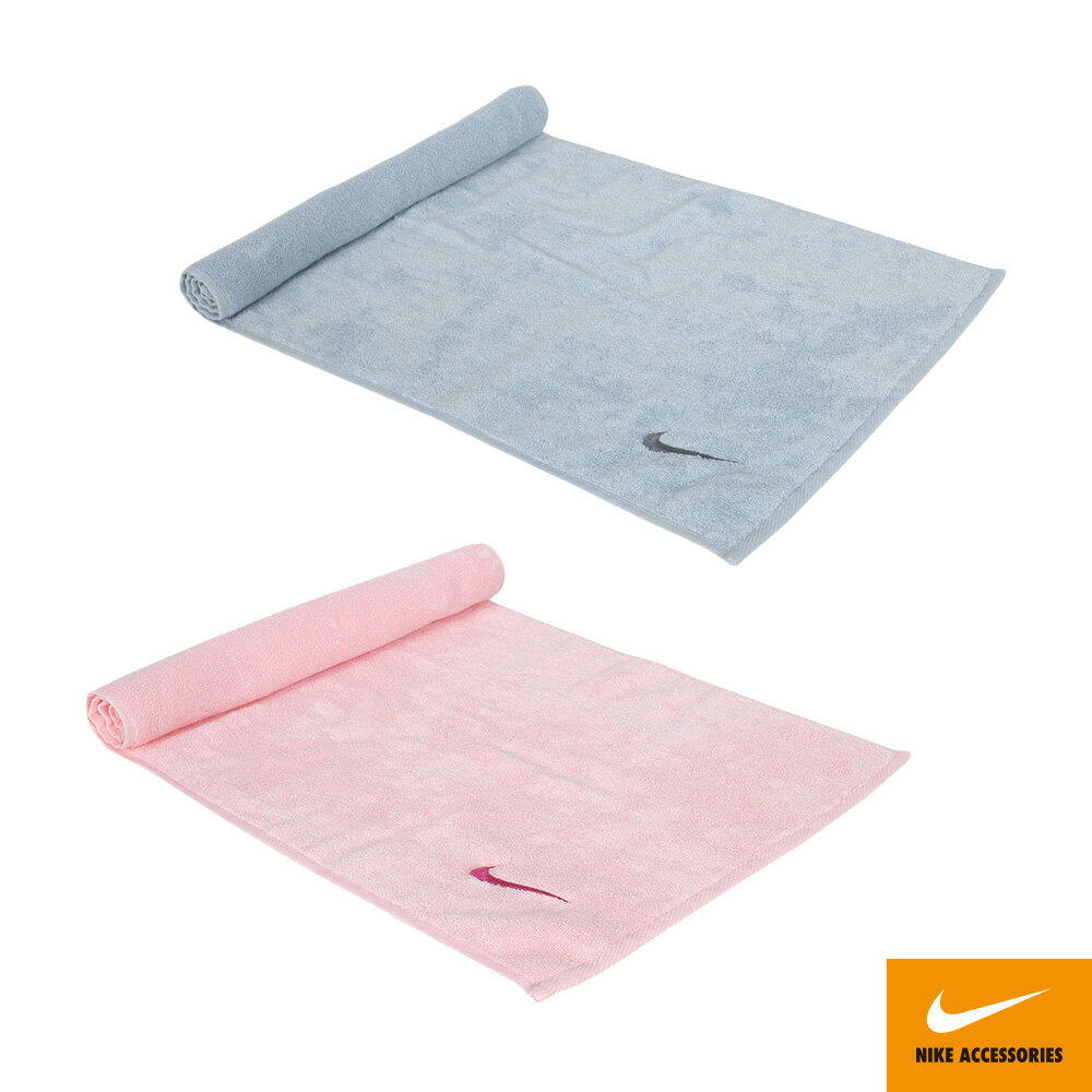 NIKE SOLID CORE 毛巾 80x35cm N1001541409NS灰藍/N1001541606NS淺粉