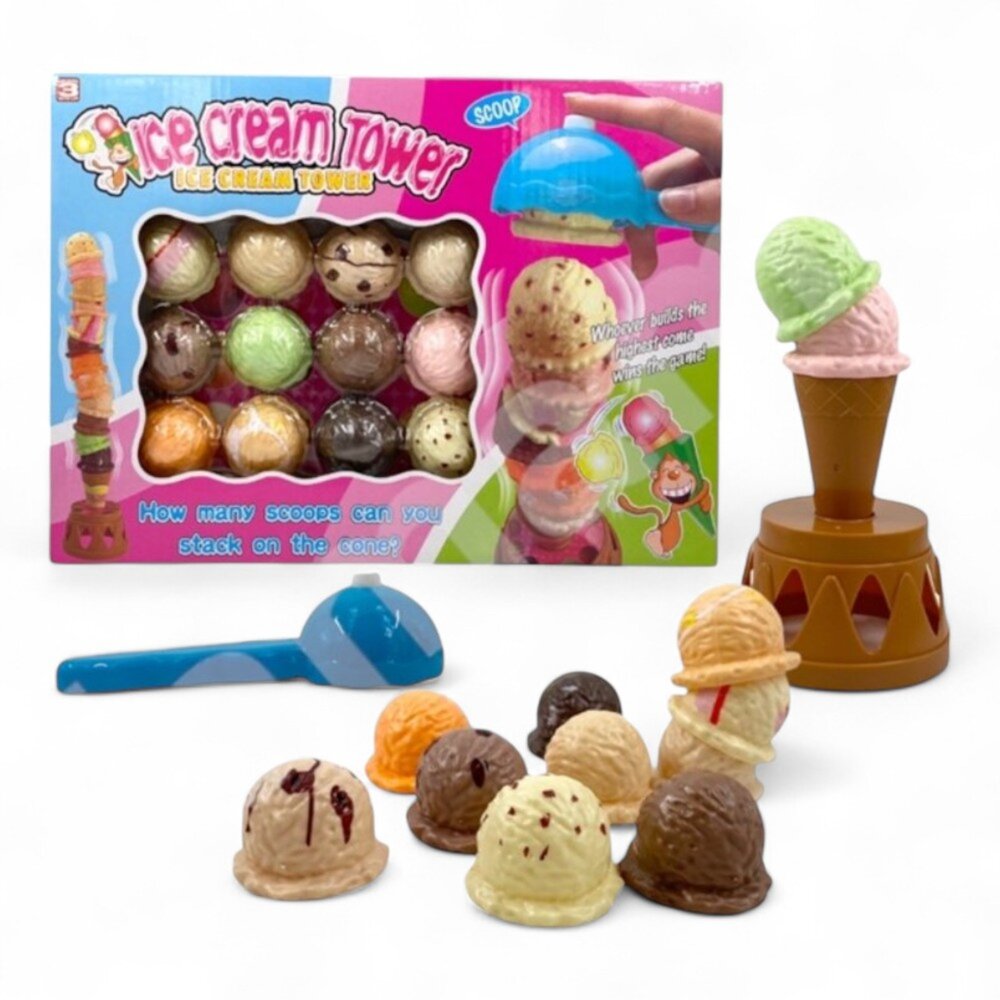 媽媽買 冰淇淋疊疊樂 益智遊戲 親子互動