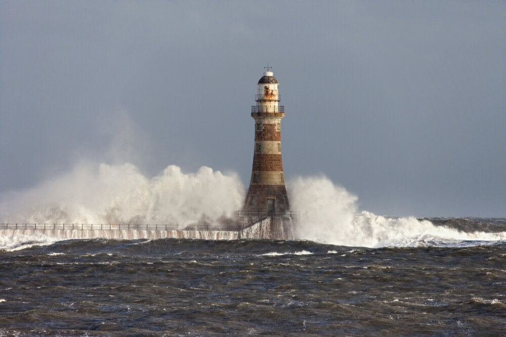 Posterazzi: Sunderland Tyne And Wear England Waves Crashing Into The ...