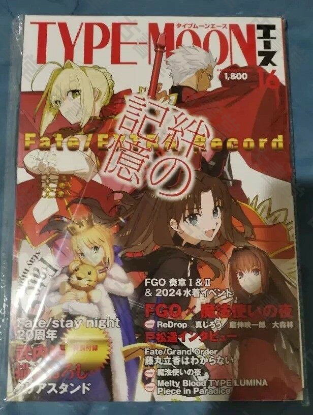 現貨進口日文雜誌TYPE-MOON艾斯ACE VOL.16 Fate/EXTRA Record附立牌超值收藏