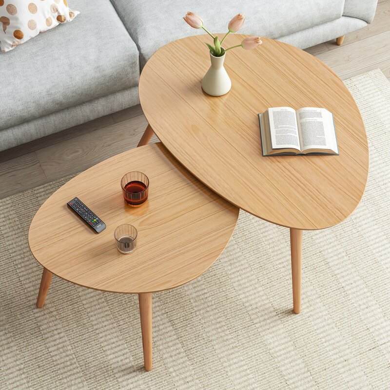小茶幾迷你沙發邊幾簡約現代小圓桌家用陽臺小桌子沙發旁置物架子