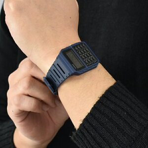 CASIO手錶 深藍計算機電子膠錶【NECD36】原廠公司貨