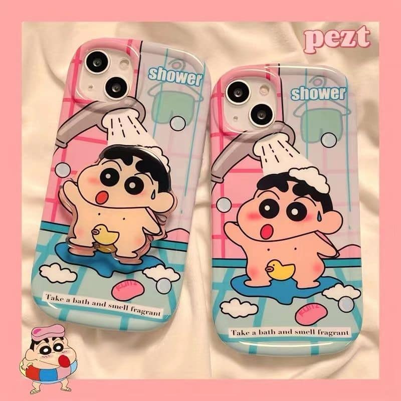 小新洗澡帶支架系列手機殼