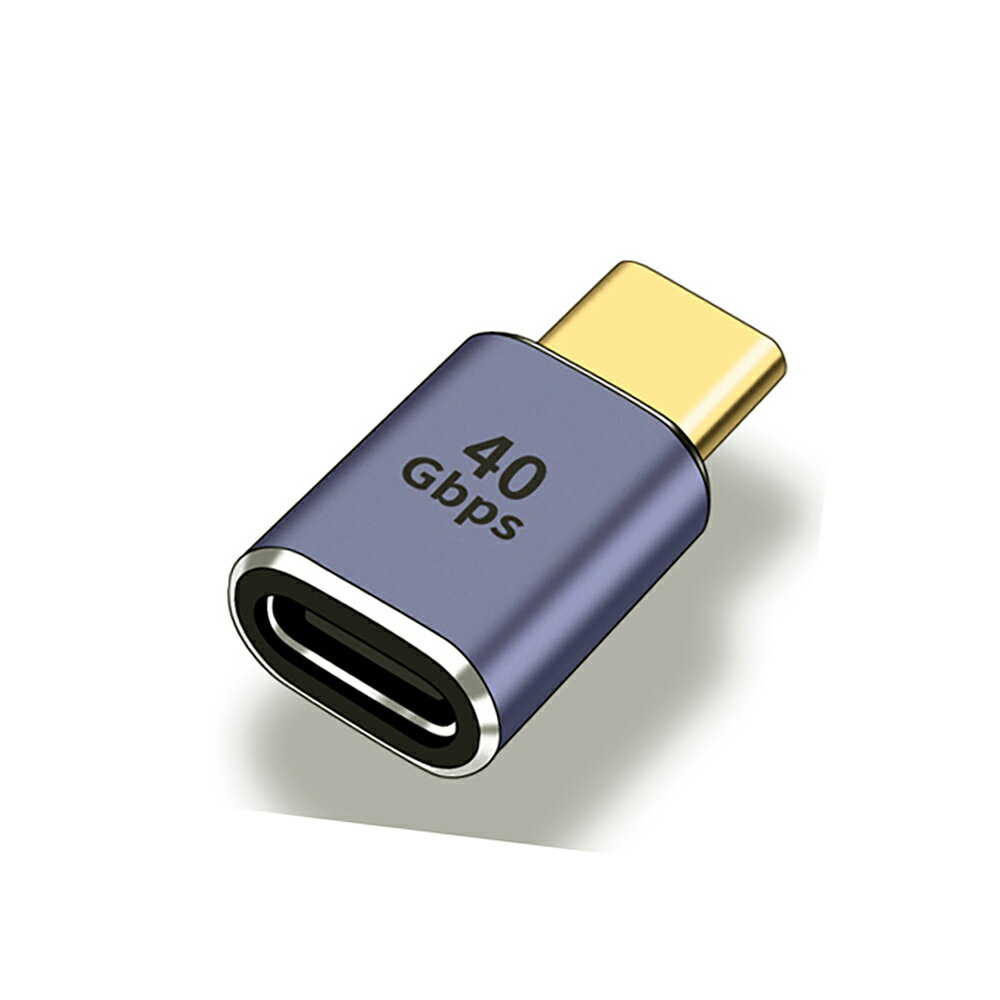 USB4 Type-C 40Gbps 多功能轉接頭-Type-C C公轉C母-直頭