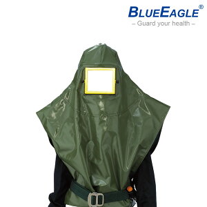 【愛挖寶】藍鷹牌 噴沙頭罩 PVC夾網布材質 內附安全帽 空氣調節器 可更換鏡片 1個 NP-503