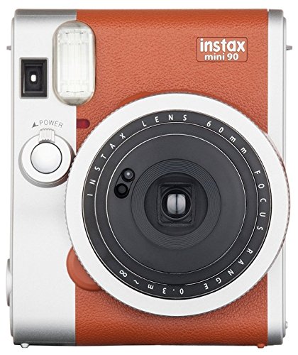 【日本代購】FUJIFILM Instax Mini 90 拍立得相機 雙重曝光 夜景模式 復古風格-棕色