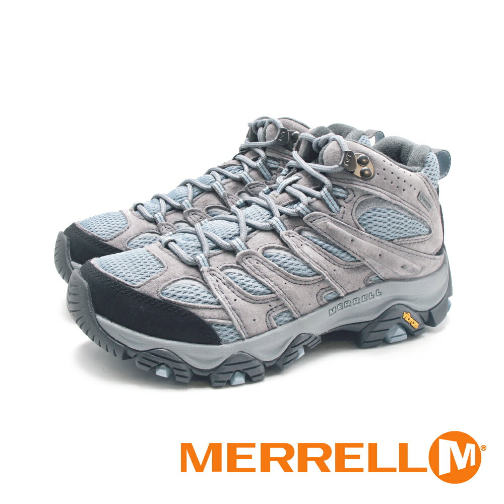 MERRELL(女)MOAB 3 MID GORE-TEX防水登山中筒鞋 女鞋-灰藍