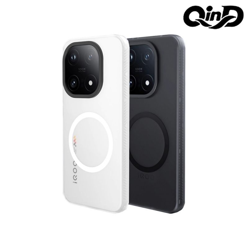 QinD iQOO 15 5G 隱砂磁吸保護殼 手機殼 保護套 霧面殼 磨砂殼 磁吸殼 支援 MagSafe