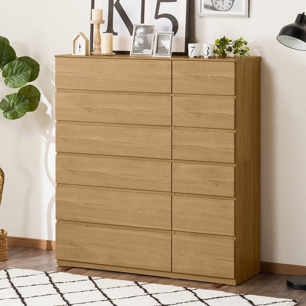 ◎防傾倒 高整理衣櫃 斗櫃 QUESS 120 6抽 LBR3 NITORI宜得利家居