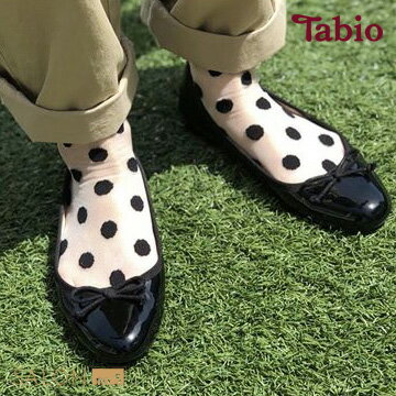 【靴下屋Tabio】薄紗透明圓點短襪/日本職人手做