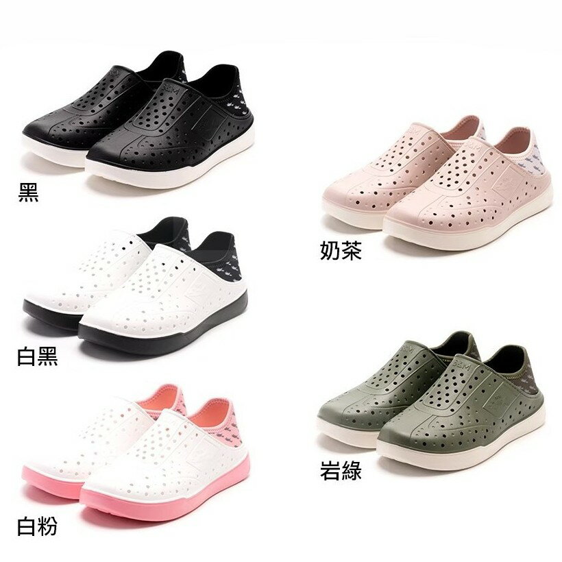 【台灣母子鱷魚專賣店】後踩 兩穿 水陸 休閒 輕盈 透氣 軟式後踩鞋 BGP7342【全五色】【男女款】【直送日本】