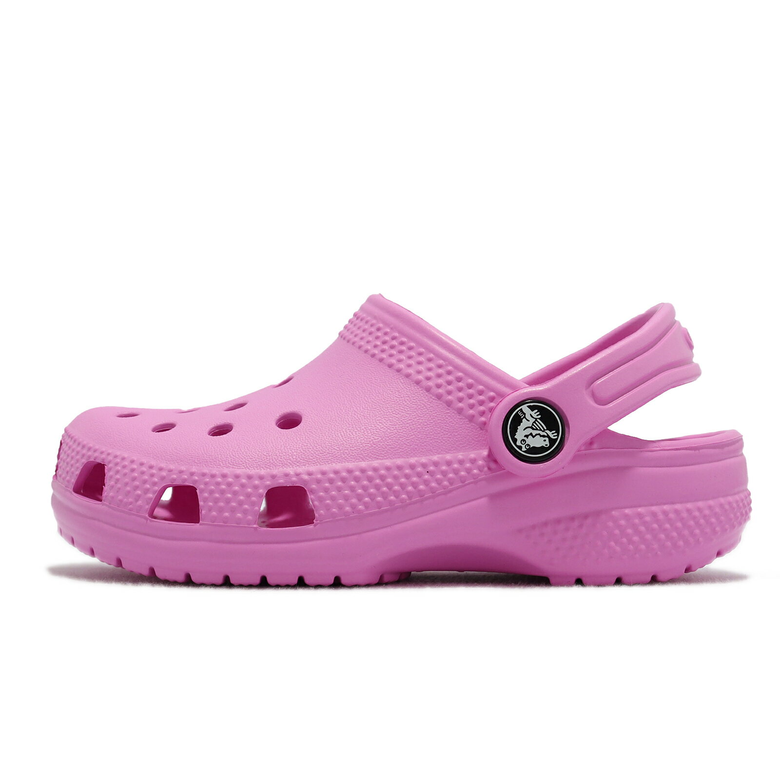Crocs 洞洞鞋 涼拖鞋 Classic Clog K 童鞋 中童 桃紅 粉紅 休閒 洞洞鞋 卡駱馳
