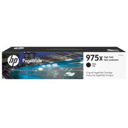 【點數最高3000回饋】 HP 975X PageWide 高印量黑色原廠墨水匣 (L0S09AA)