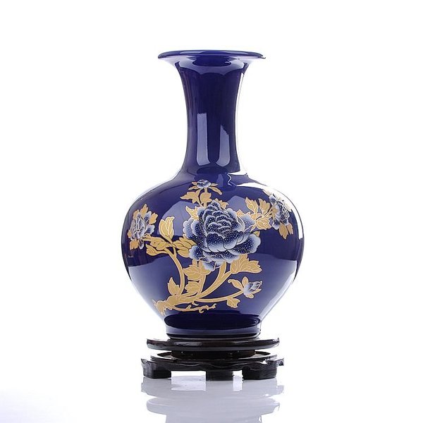 青瓷の花瓶 陶瓷器景泰藍花瓶 工藝品擺設十天預購+現貨