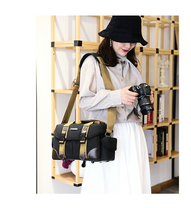 尼康相機包 佳能 單反 帆布攝影包d7200d750d7100d810d3200dd3400 6