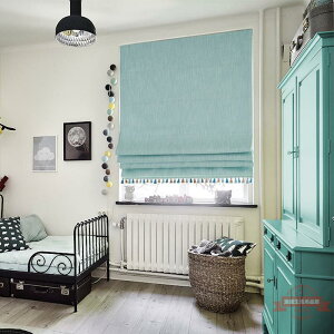 羅馬簾升降簾北歐ins風美式成品簡約現代臥室客廳提拉飄窗窗簾