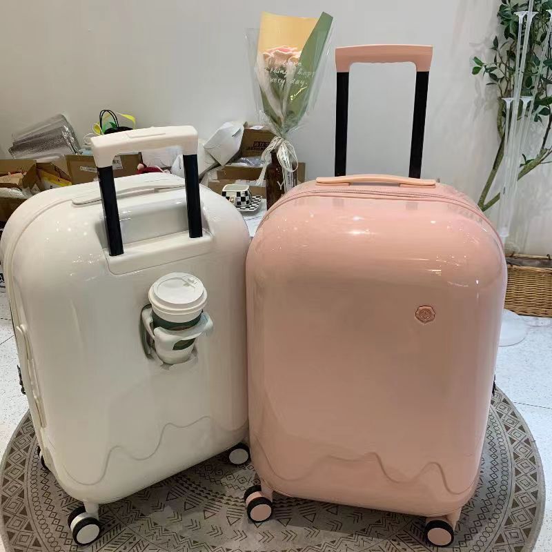 雪糕行李箱女學生拉桿箱18寸結實耐用登機箱26旅行箱男密碼皮箱子【Snowbelle優選】