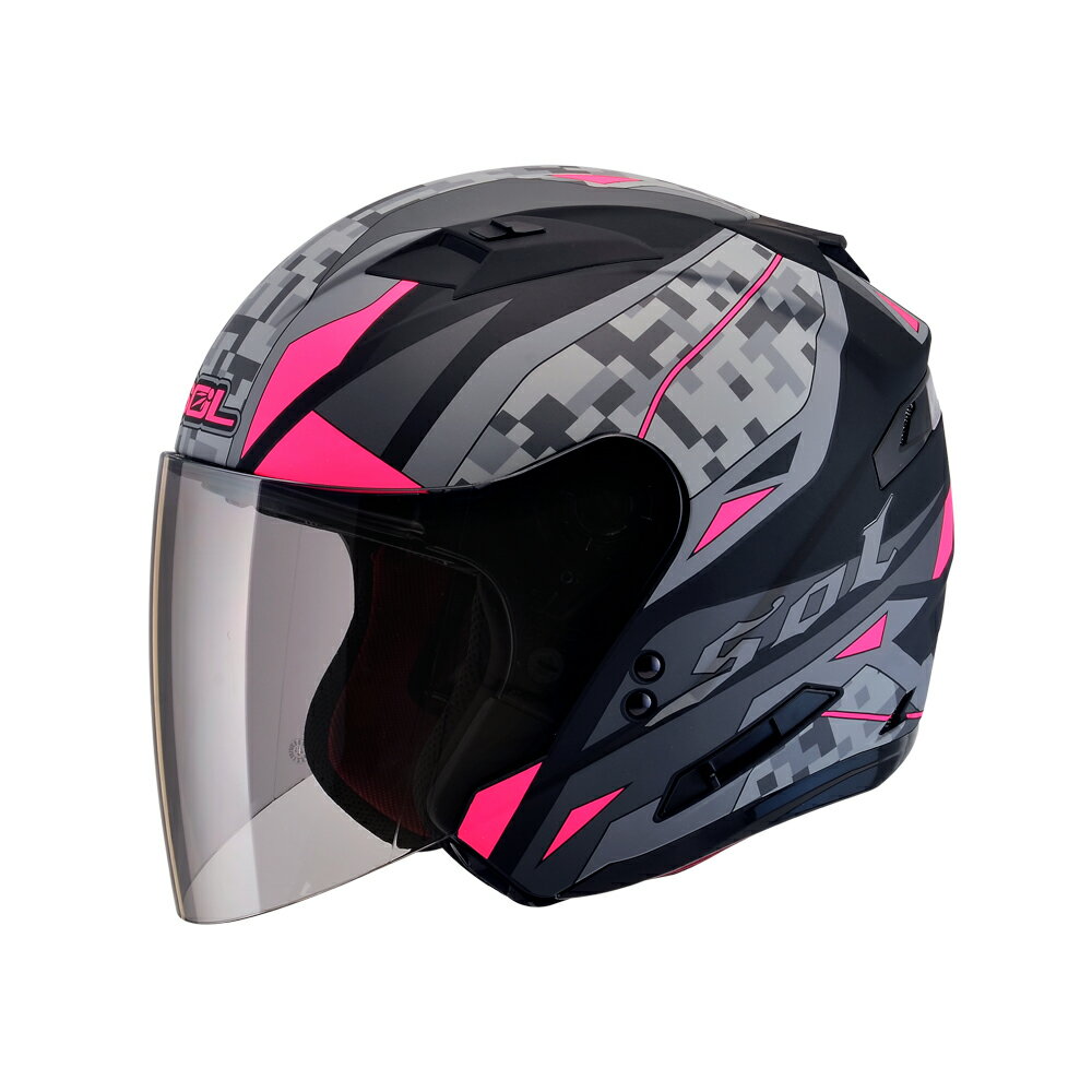 【SOL Helmets】SO-7開放式安全帽 (迷彩_消光黑/粉) ｜ SOL安全帽官方商城