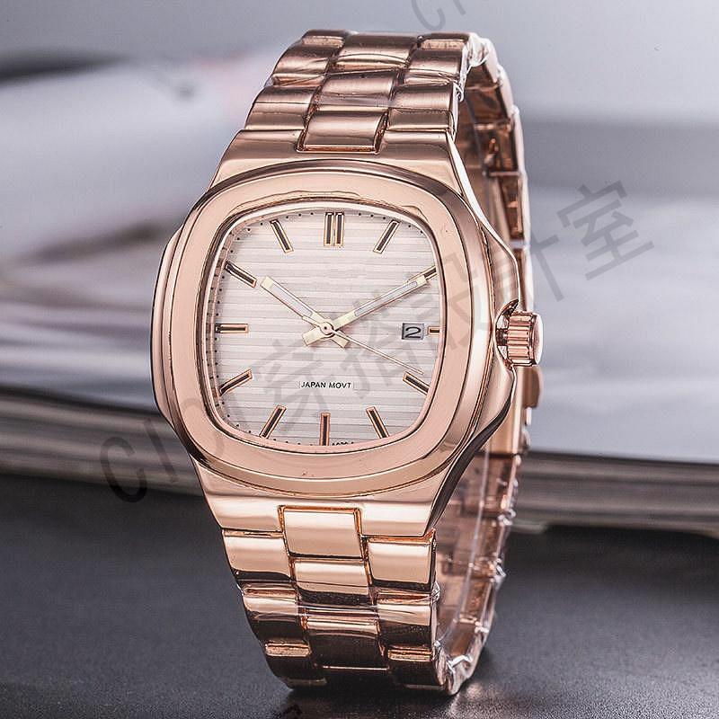 新款時尚石英錶 鸚鵡螺男錶 日曆手錶 潮流商務男士手錶【亞德機械五金家居】 1