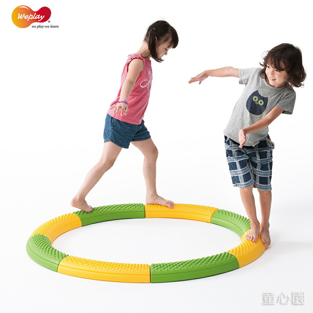 【Weplay】童心園 踩踏平衡觸覺板 - 曲線 平衡板