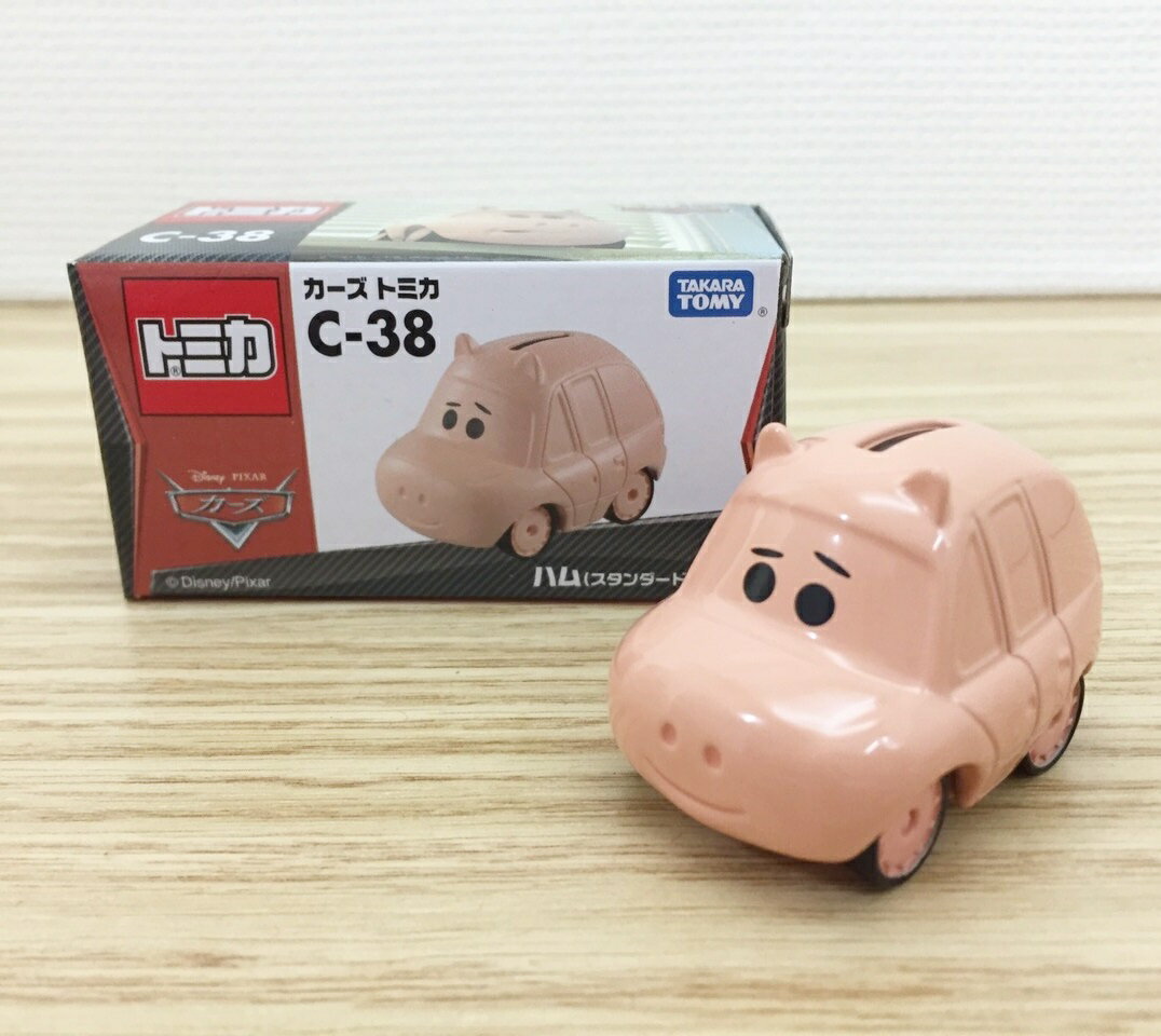 【真愛日本】15111100002 TOMY車-CARS偽裝玩具小豬 迪士尼 玩具總動員TOY TOMY車 小車 擺飾