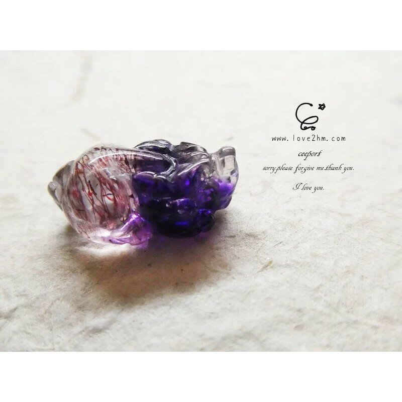 超級七礦-紫超 豼貅 2883/超級七礦/水晶飾品/ [晶晶工坊-love2hm]