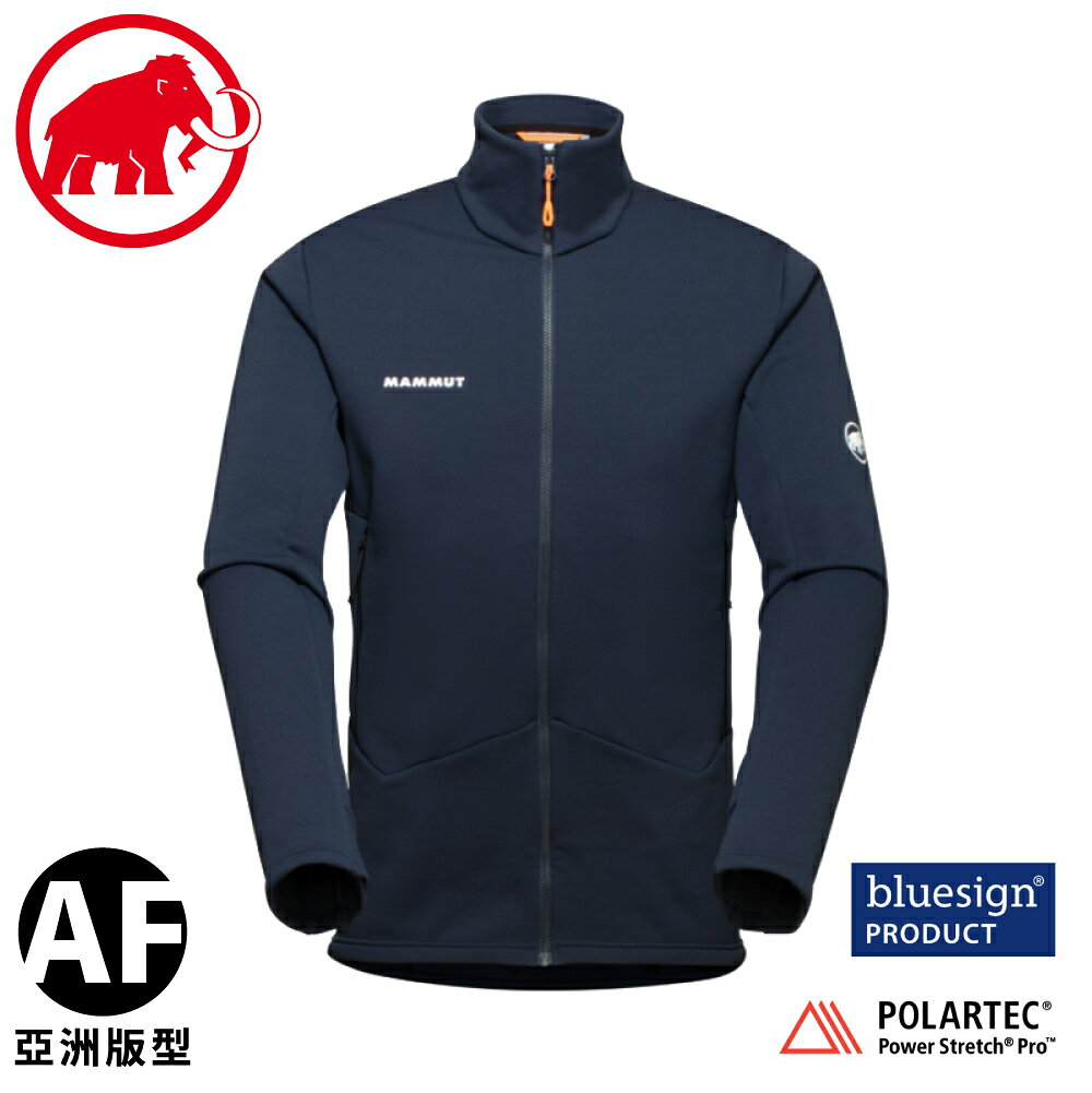 【MAMMUT 瑞士 男 Aconcagua ML Jacket AF 登山保暖刷毛外套《海洋藍/黑》】1014-03750