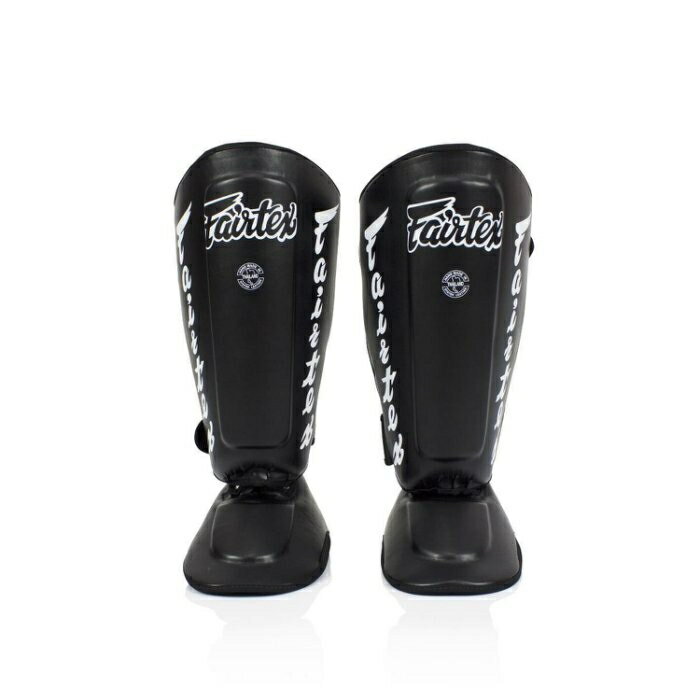 『VENUM旗艦館』M  FAIRTEX ~散打MMA皮革護腳脛~ShinGuards - 黑色