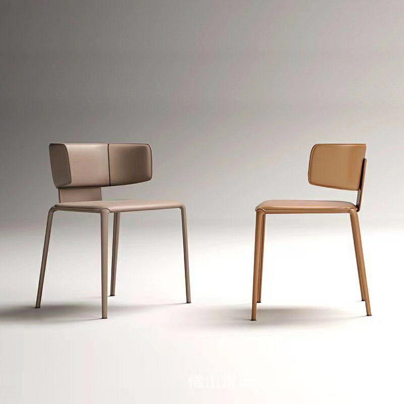 【爆款🔥熱賣】意式高端設計師餐椅輕奢傢用簡約現代極簡小戶型咖啡廳餐廳凳椅子臺灣發貨 ZPOX