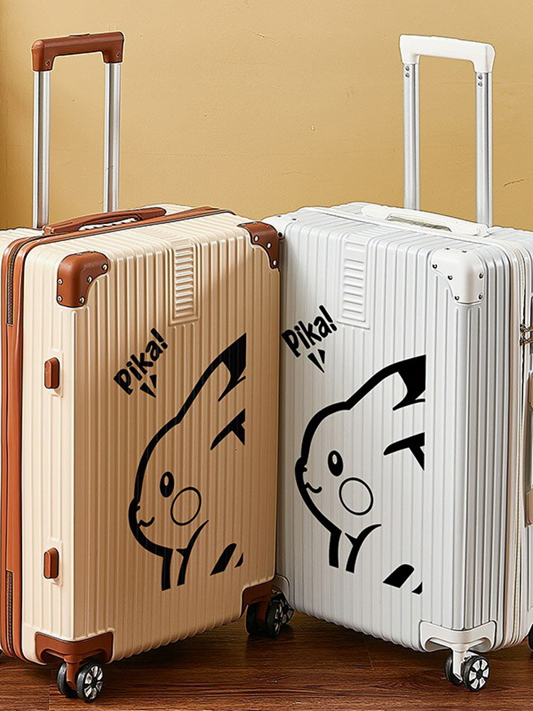 2024日系卡通行李箱拉桿箱女男高顏值鋁框大容量加厚24旅行箱學生