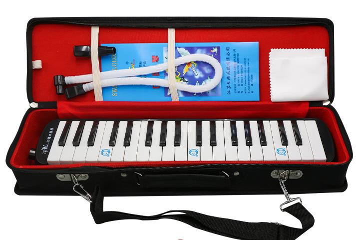 天鵝口風琴37鍵學生成人初學兒童入門演奏教學比賽用吹奏樂器 1