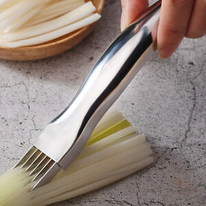 切蔥絲神器304不銹鋼切絲刀家用刮蔥切絲器蔥花刀片多功能切菜器
