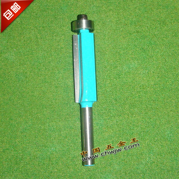 高同心度 木工雕刻機刀具 1/4柄加長修邊刀1/4X1/2X38.1MM藍漆
